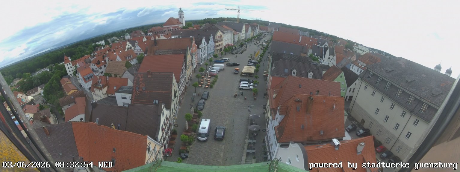 Archiv Foto Webcam Günzburg Marktplatz