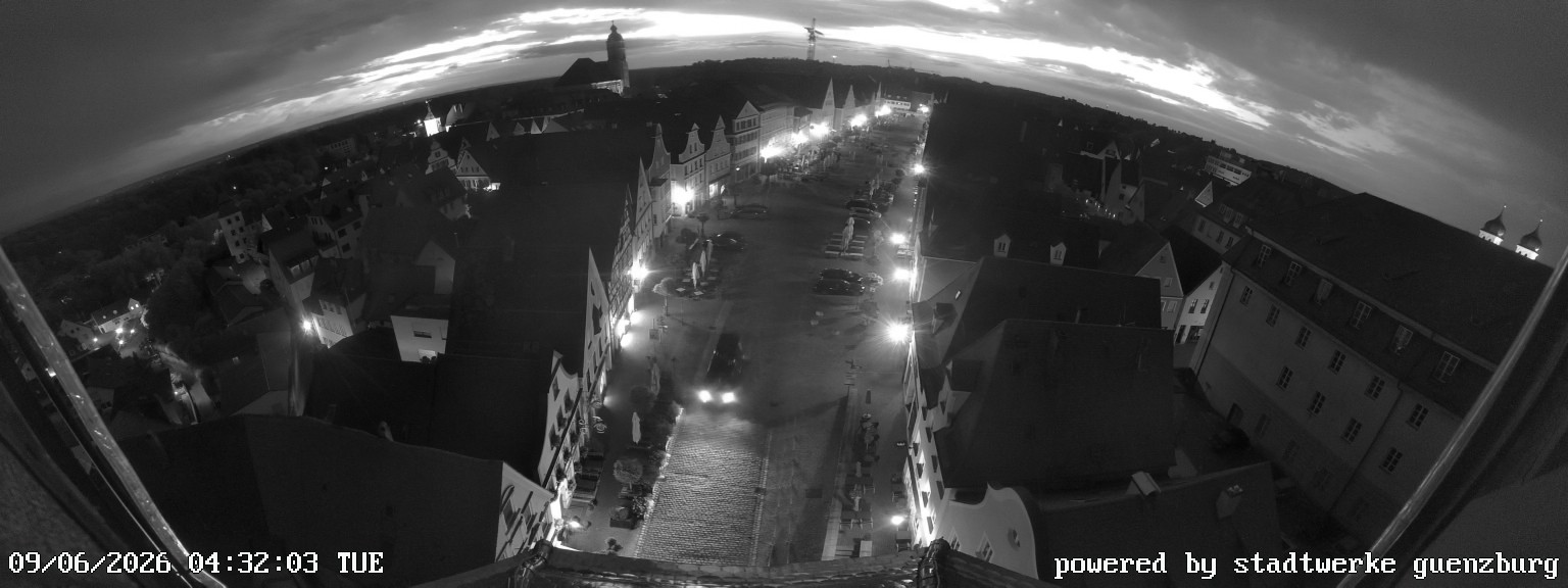 Archiv Foto Webcam Günzburg Marktplatz
