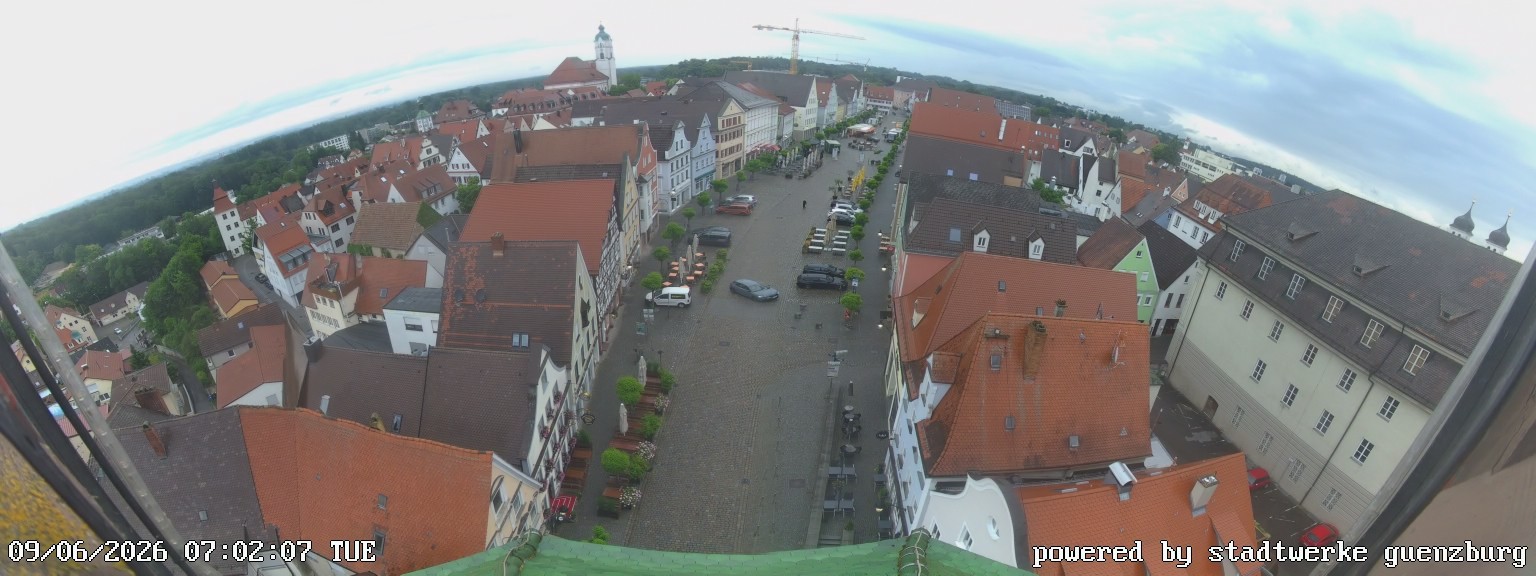 Archiv Foto Webcam Günzburg Marktplatz