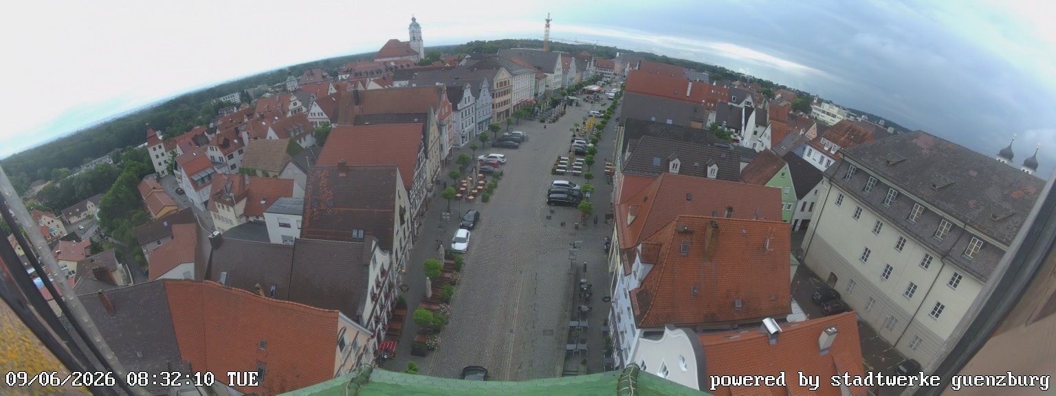 Archiv Foto Webcam Günzburg Marktplatz
