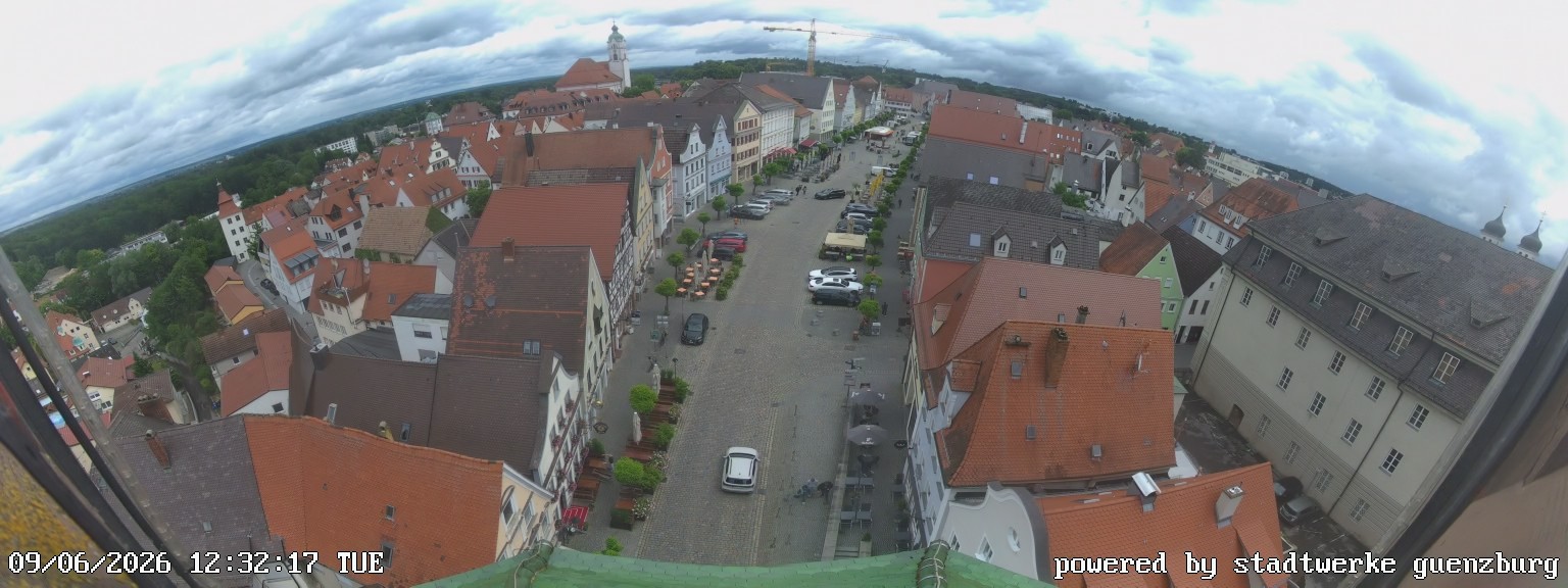 Archiv Foto Webcam Günzburg Marktplatz
