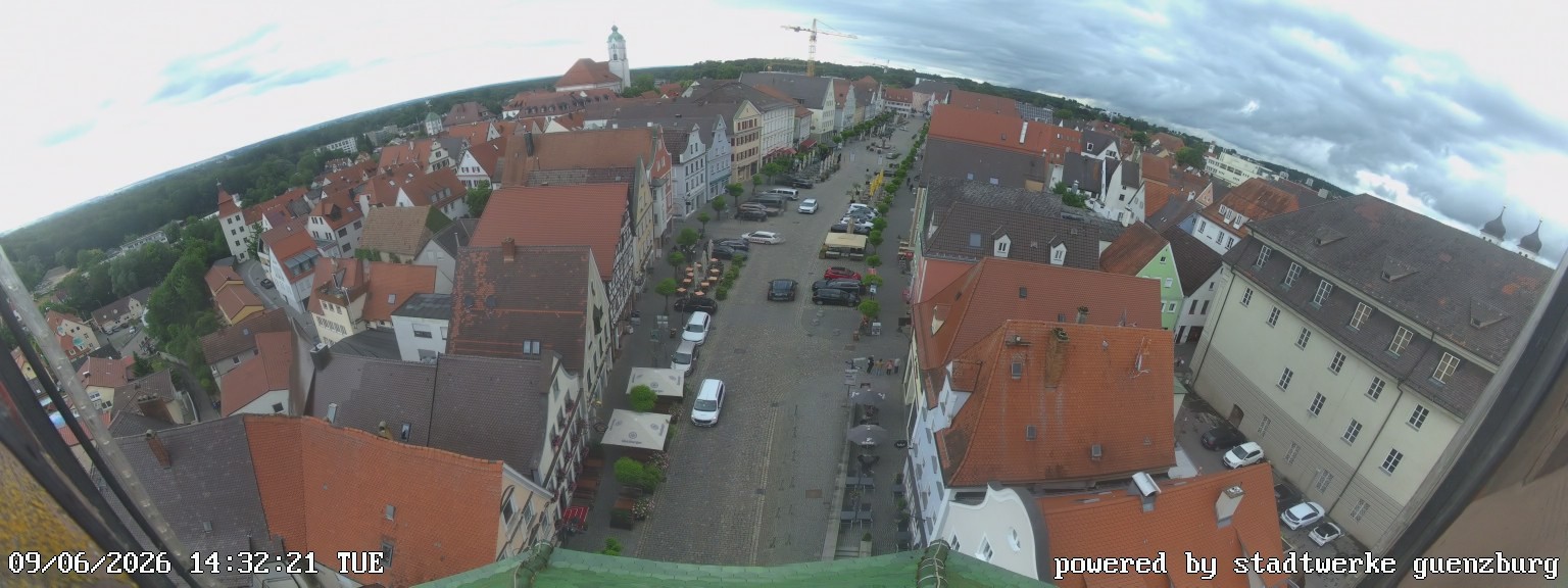 Archiv Foto Webcam Günzburg Marktplatz