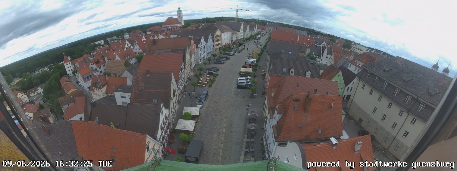 Archiv Foto Webcam Günzburg Marktplatz