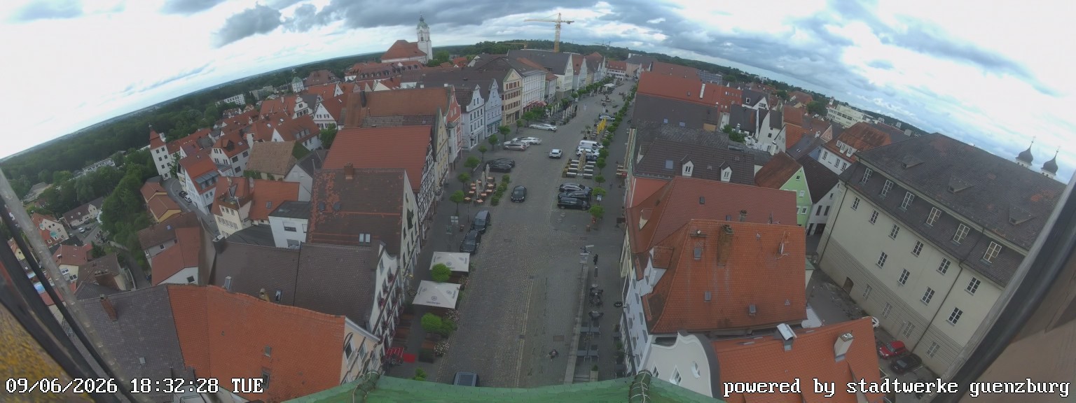 Archiv Foto Webcam Günzburg Marktplatz