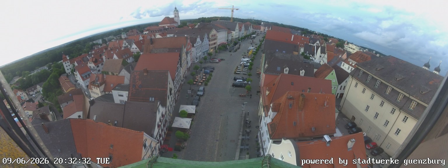 Archiv Foto Webcam Günzburg Marktplatz
