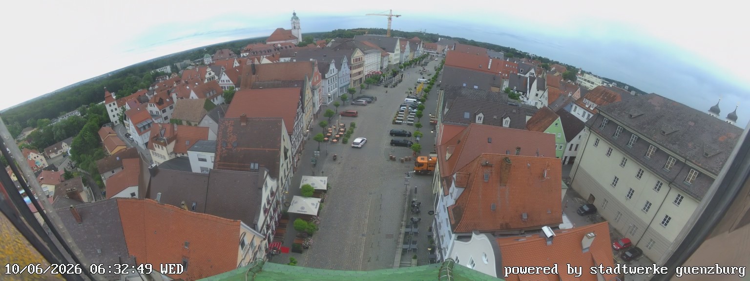 Archiv Foto Webcam Günzburg Marktplatz