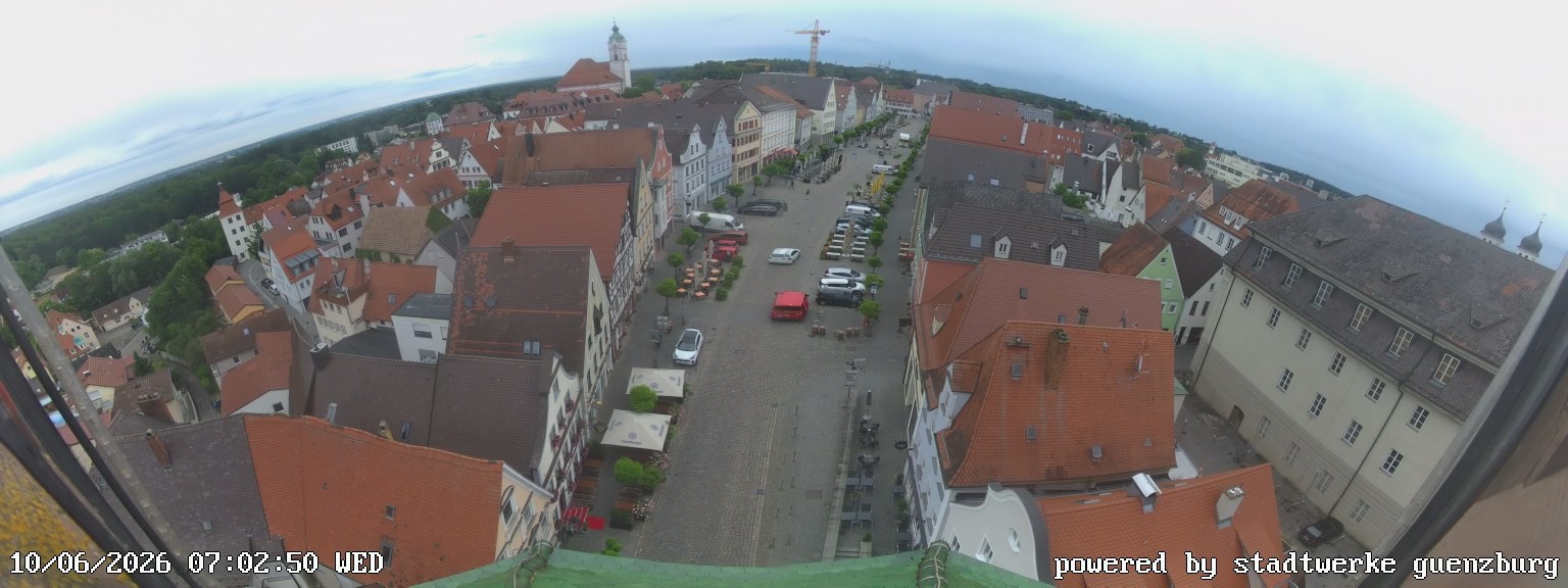 Archiv Foto Webcam Günzburg Marktplatz
