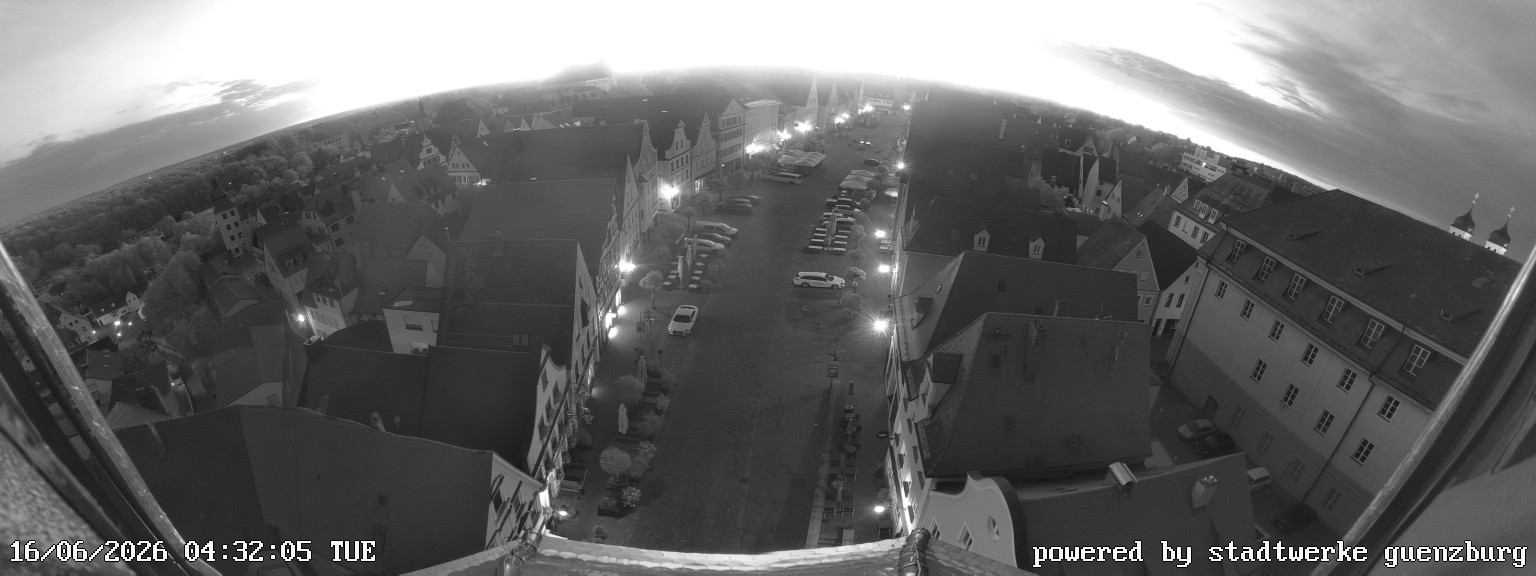 Archiv Foto Webcam Günzburg Marktplatz