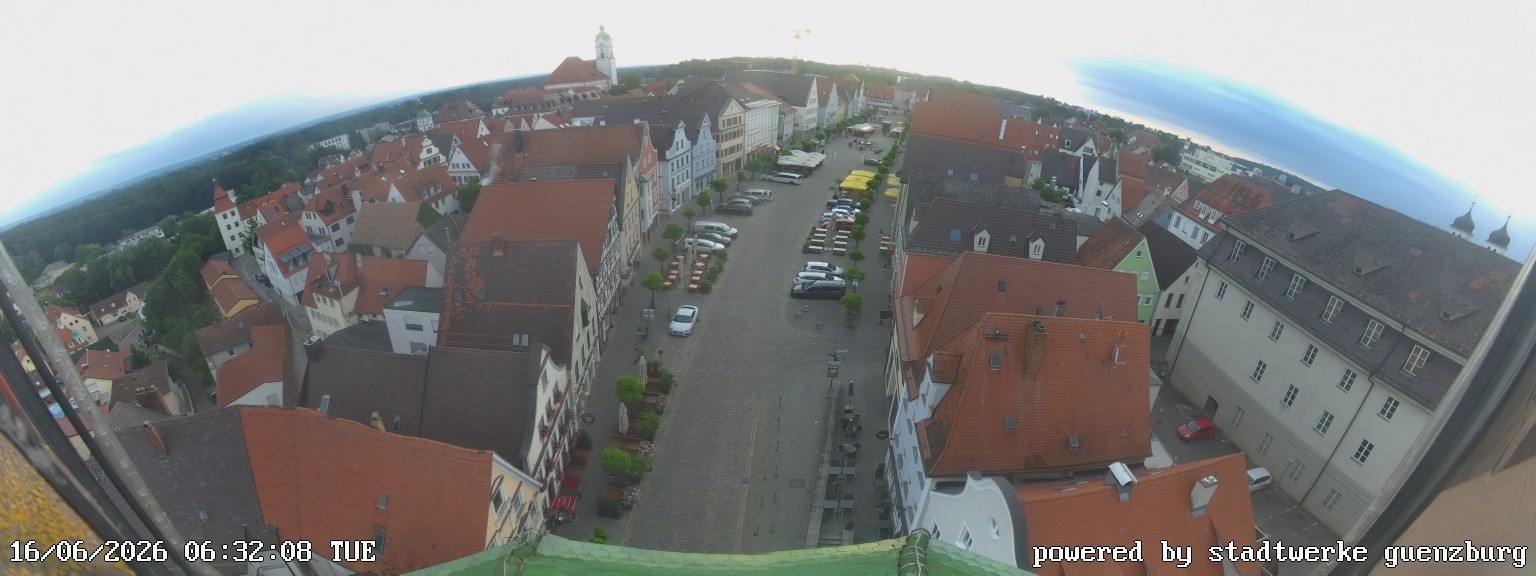 Archiv Foto Webcam Günzburg Marktplatz
