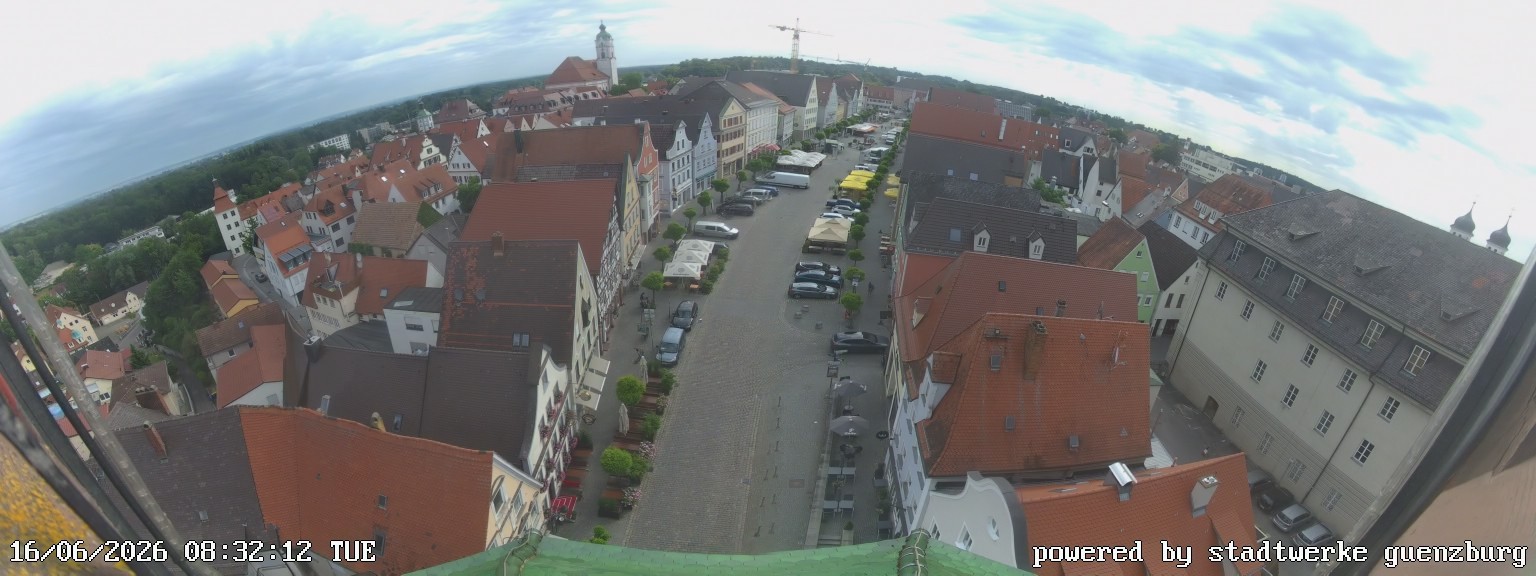 Archiv Foto Webcam Günzburg Marktplatz