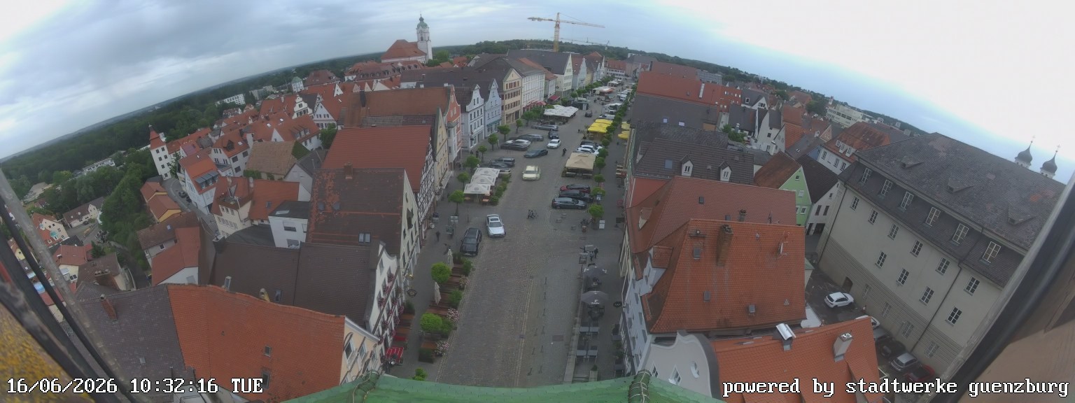 Archiv Foto Webcam Günzburg Marktplatz