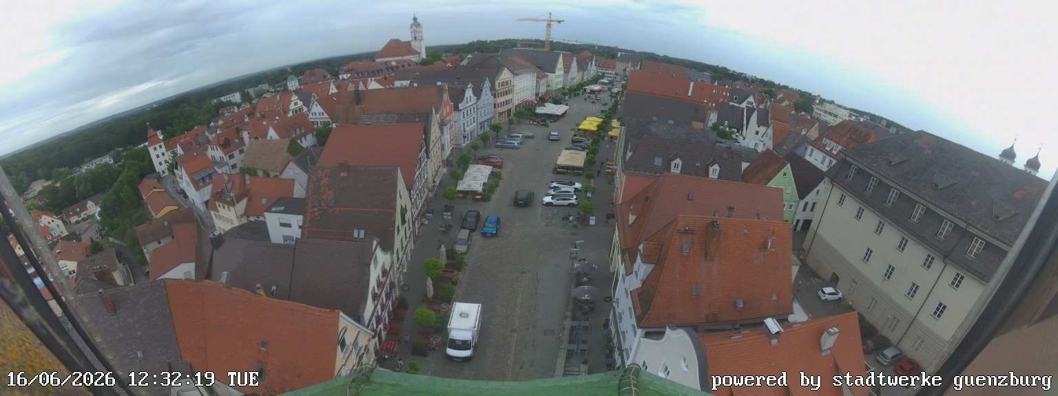 Archiv Foto Webcam Günzburg Marktplatz