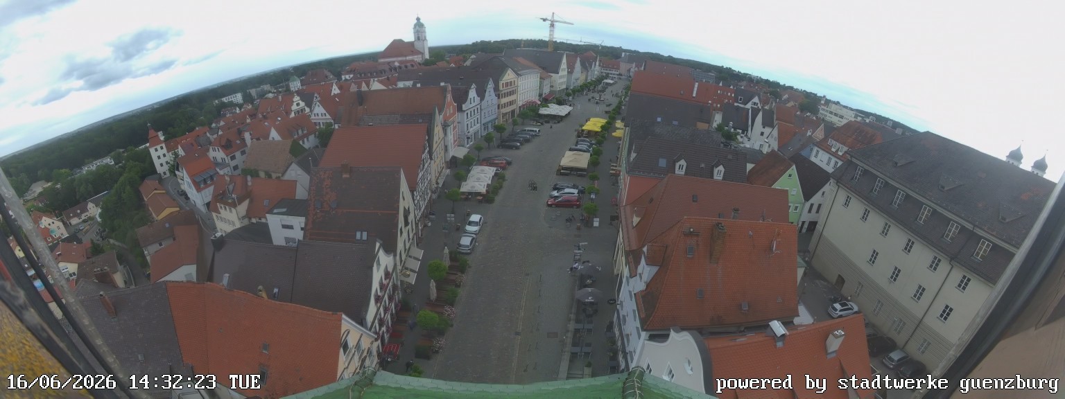 Archiv Foto Webcam Günzburg Marktplatz