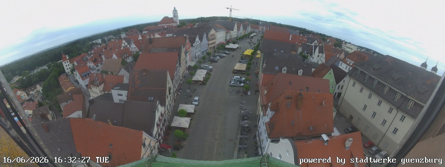 Archiv Foto Webcam Günzburg Marktplatz