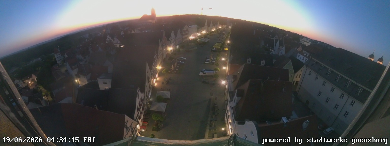 Archiv Foto Webcam Günzburg Marktplatz