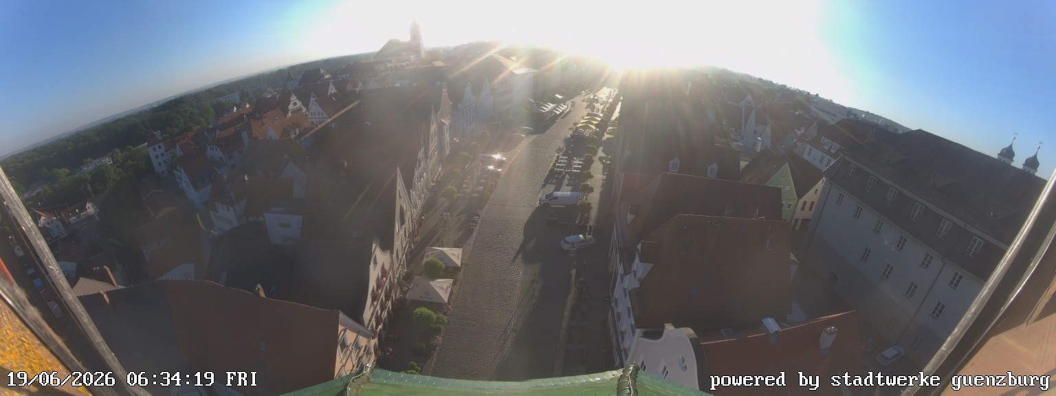 Archiv Foto Webcam Günzburg Marktplatz