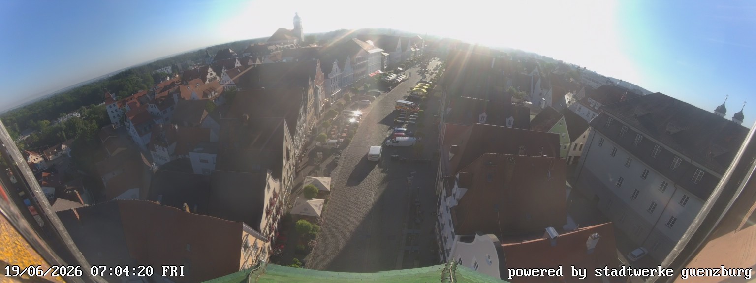 Archiv Foto Webcam Günzburg Marktplatz
