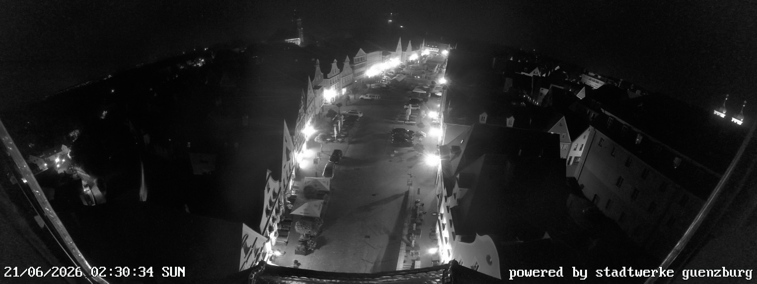 Archived image Webcam Günzburg Town Square