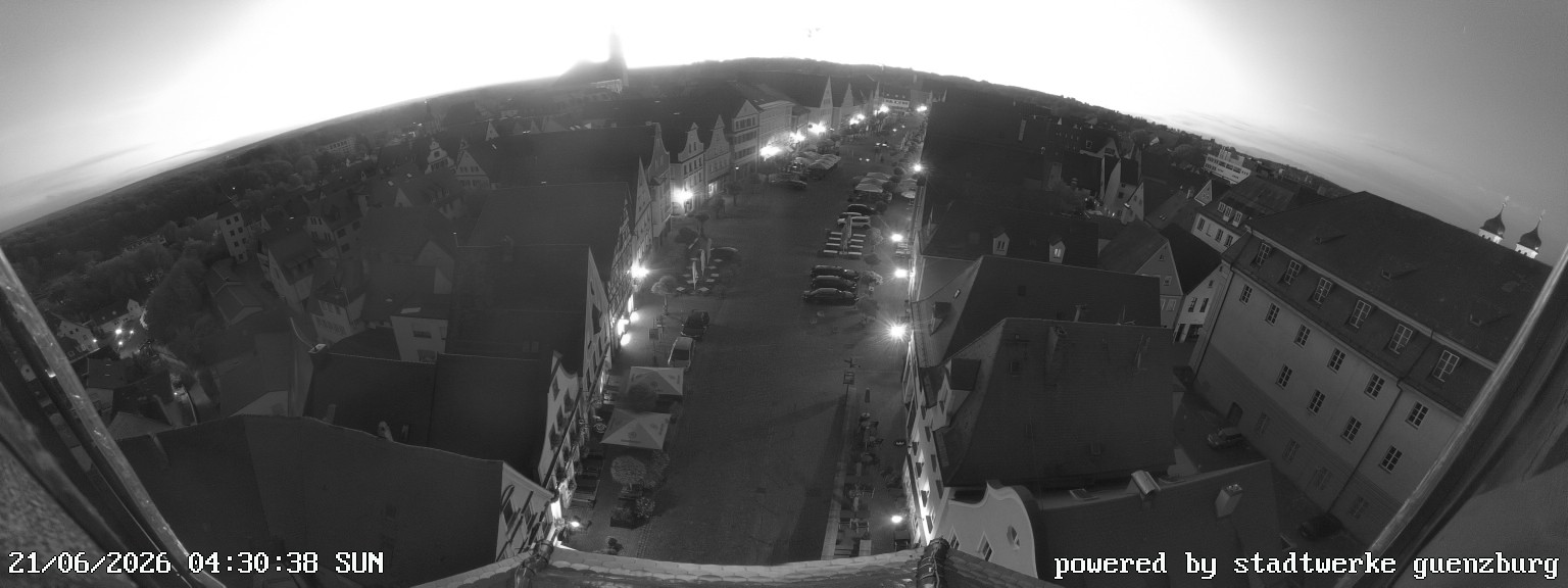 Archived image Webcam Günzburg Town Square