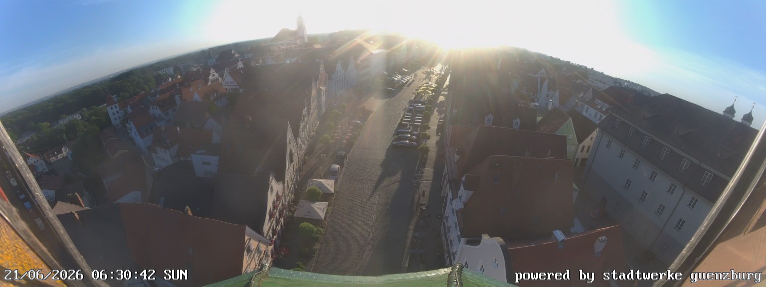Archived image Webcam Günzburg Town Square
