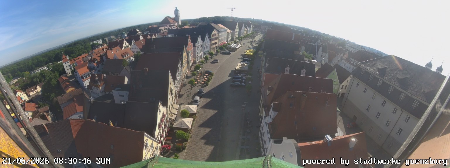 Archived image Webcam Günzburg Town Square