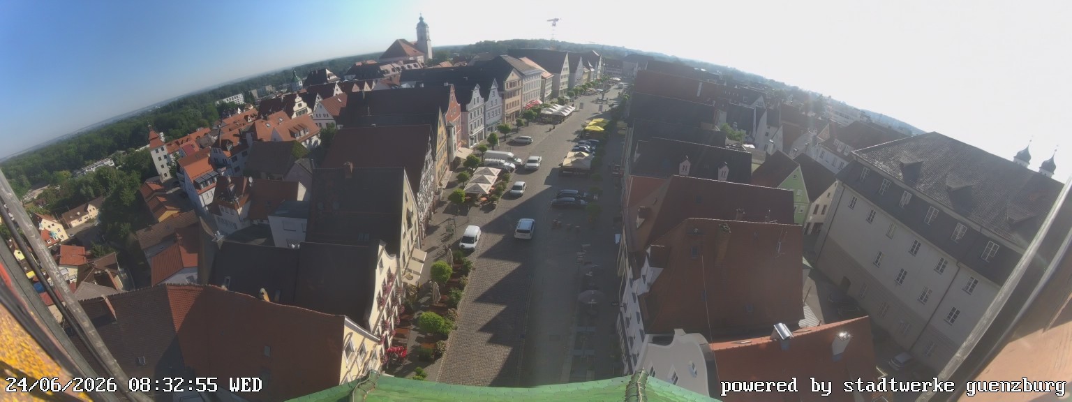 Archiv Foto Webcam Günzburg Marktplatz