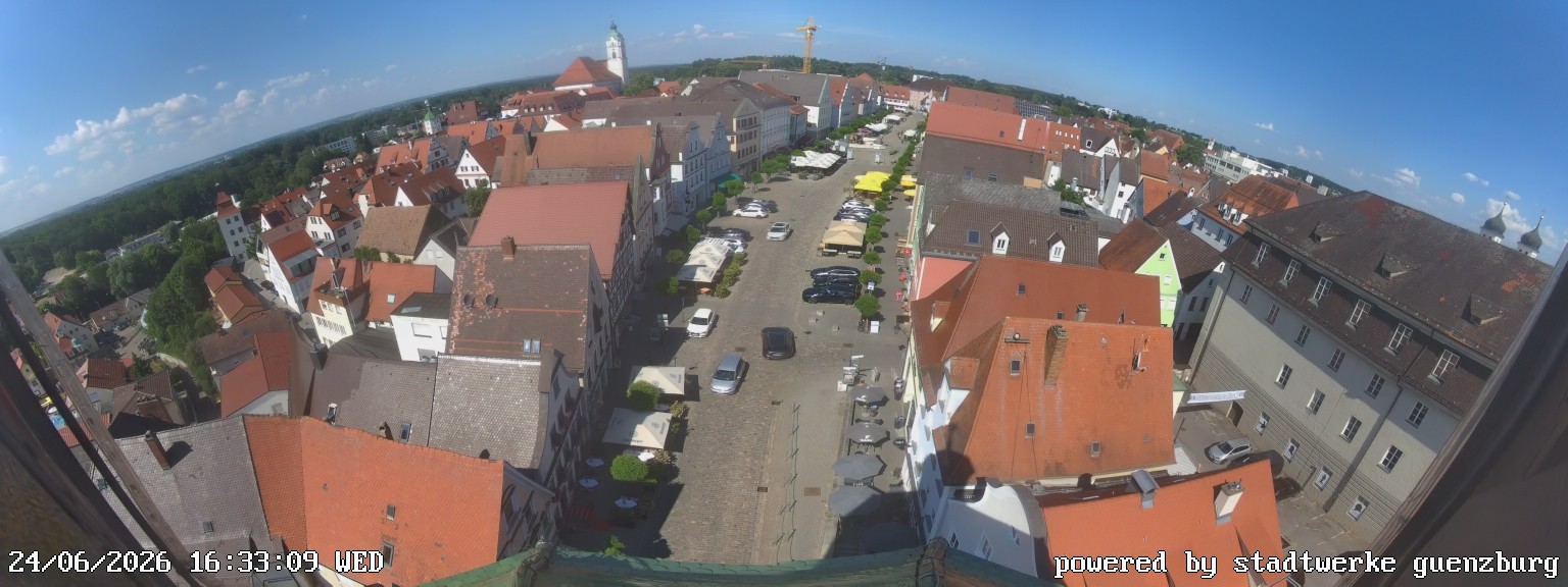 Archiv Foto Webcam Günzburg Marktplatz
