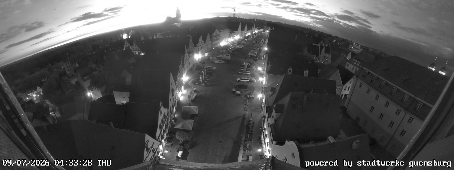 Archiv Foto Webcam Günzburg Marktplatz