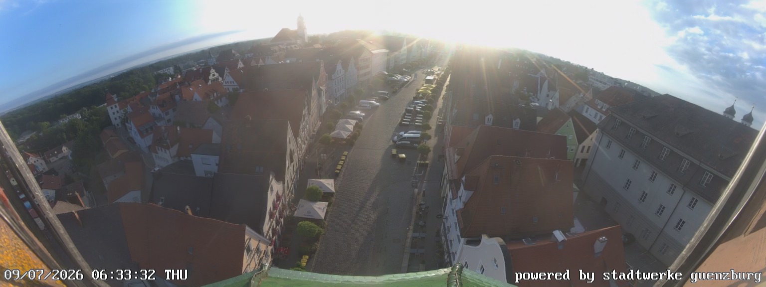 Archiv Foto Webcam Günzburg Marktplatz
