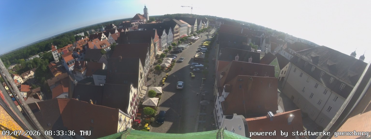 Archiv Foto Webcam Günzburg Marktplatz