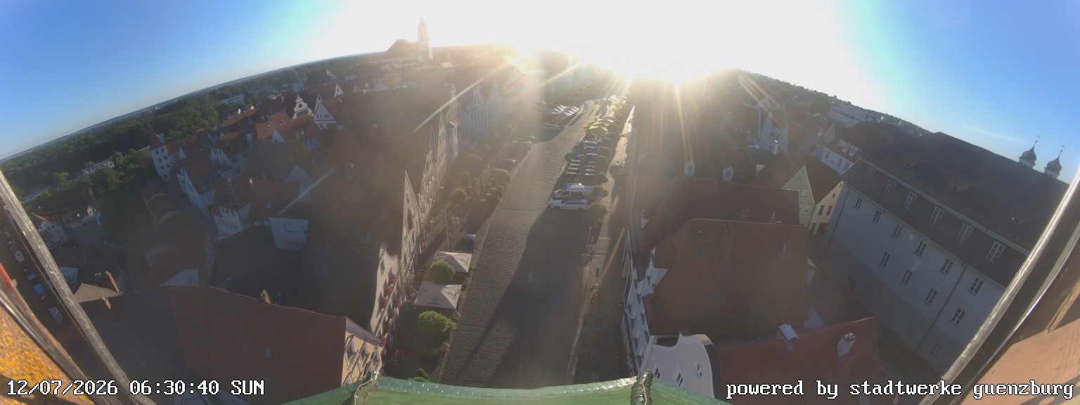 Archived image Webcam Günzburg Town Square