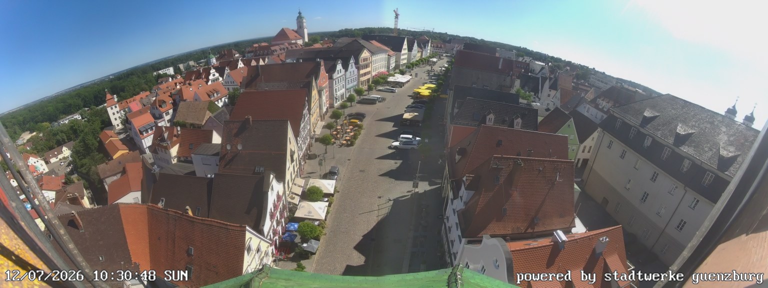 Archived image Webcam Günzburg Town Square
