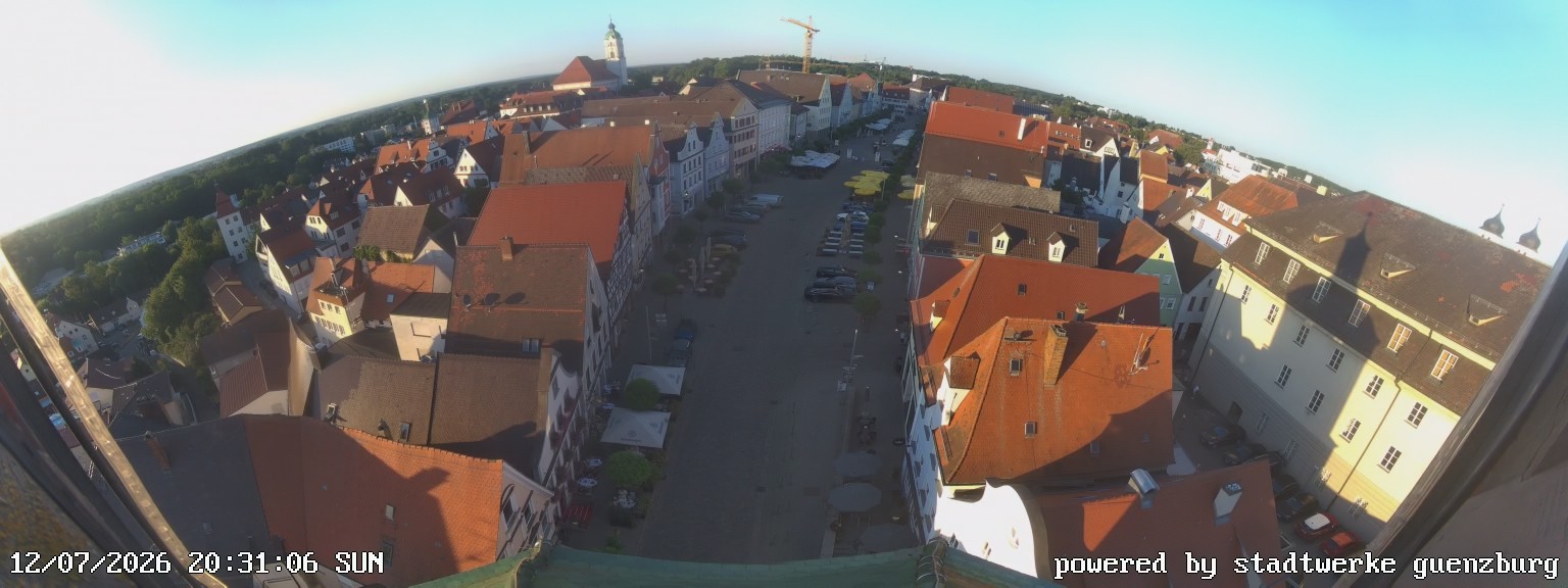 Archiv Foto Webcam Günzburg Marktplatz