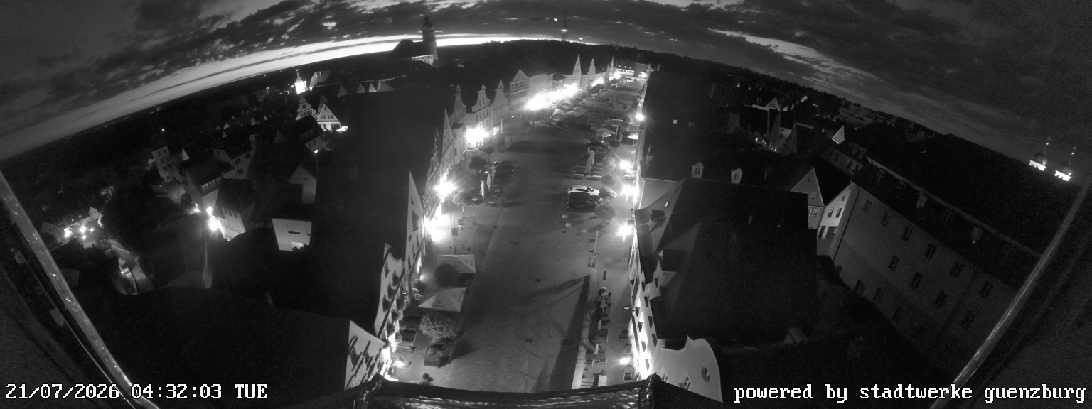 Archiv Foto Webcam Günzburg Marktplatz