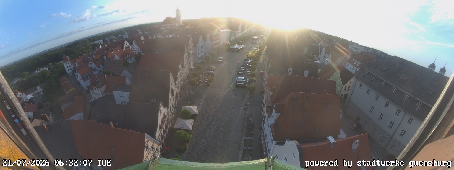 Archiv Foto Webcam Günzburg Marktplatz