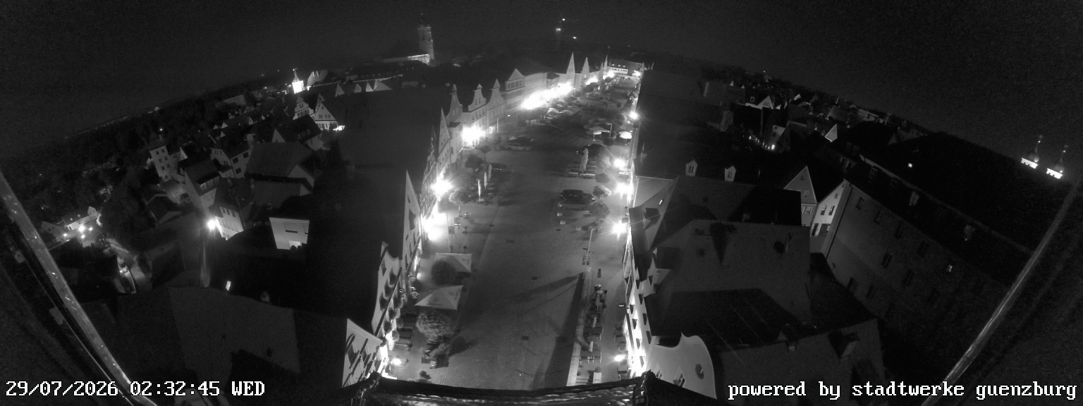Archiv Foto Webcam Günzburg Marktplatz