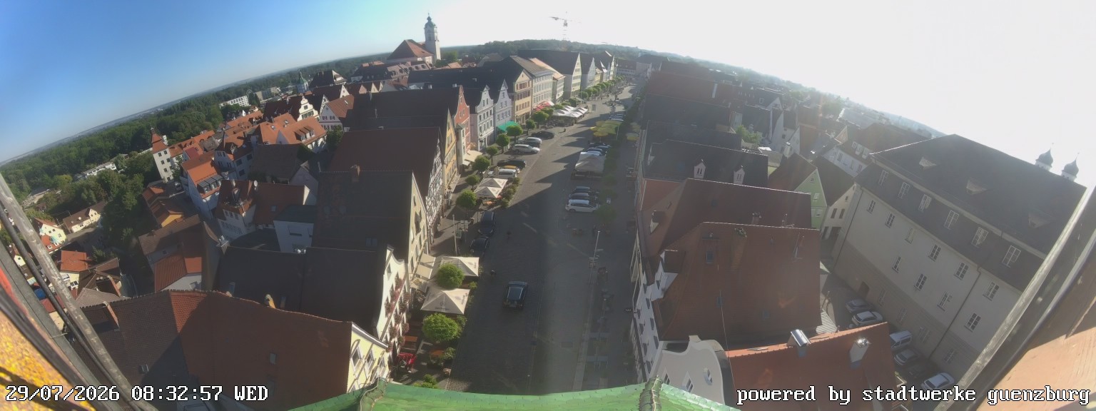 Archiv Foto Webcam Günzburg Marktplatz