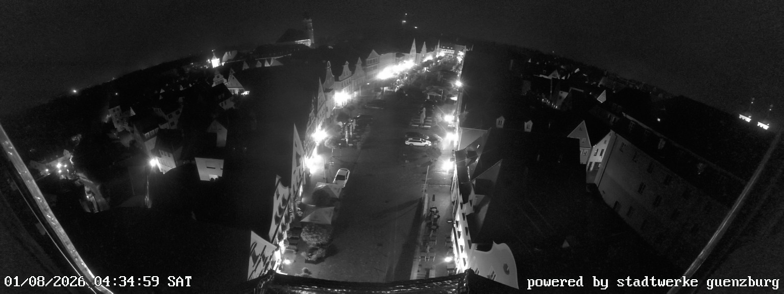 Archiv Foto Webcam Günzburg Marktplatz