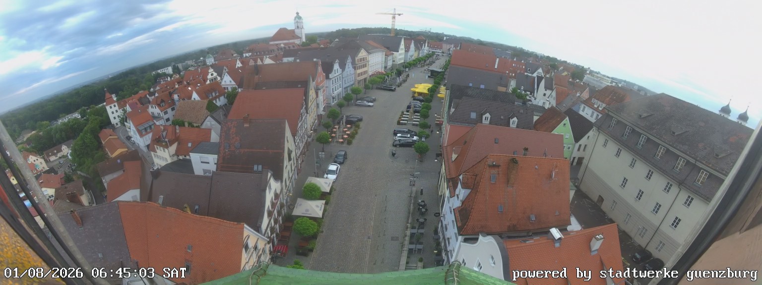 Archiv Foto Webcam Günzburg Marktplatz