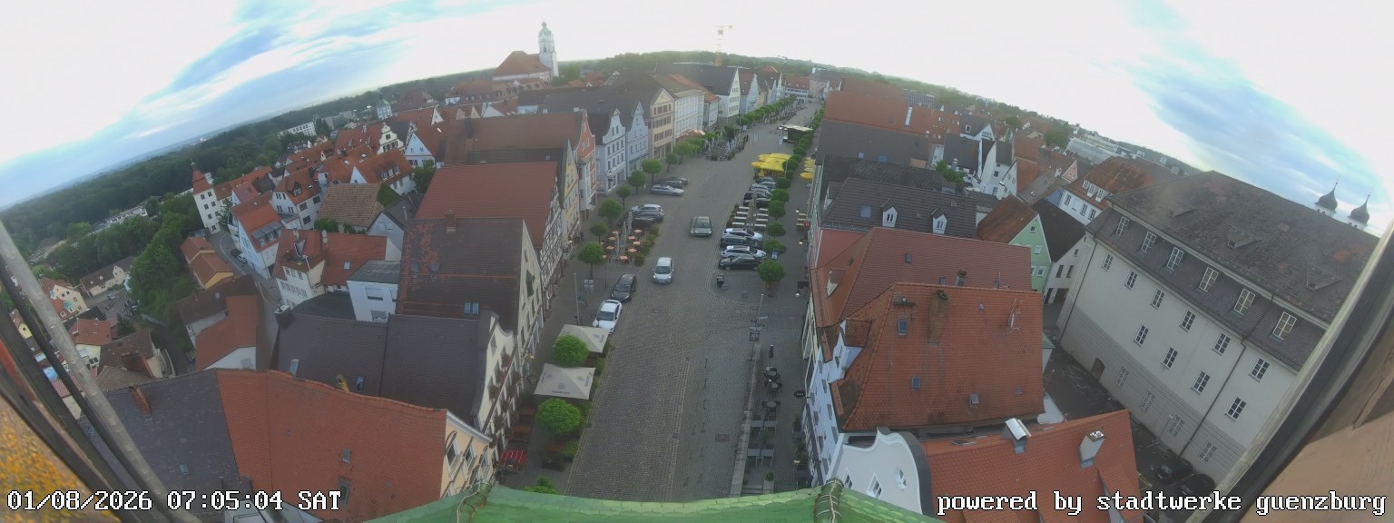 Archiv Foto Webcam Günzburg Marktplatz