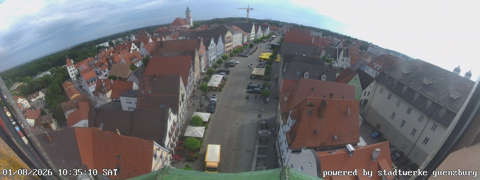 Archiv Foto Webcam Günzburg Marktplatz