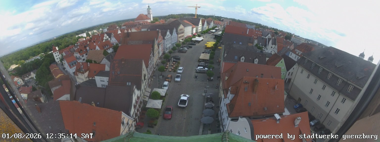 Archiv Foto Webcam Günzburg Marktplatz