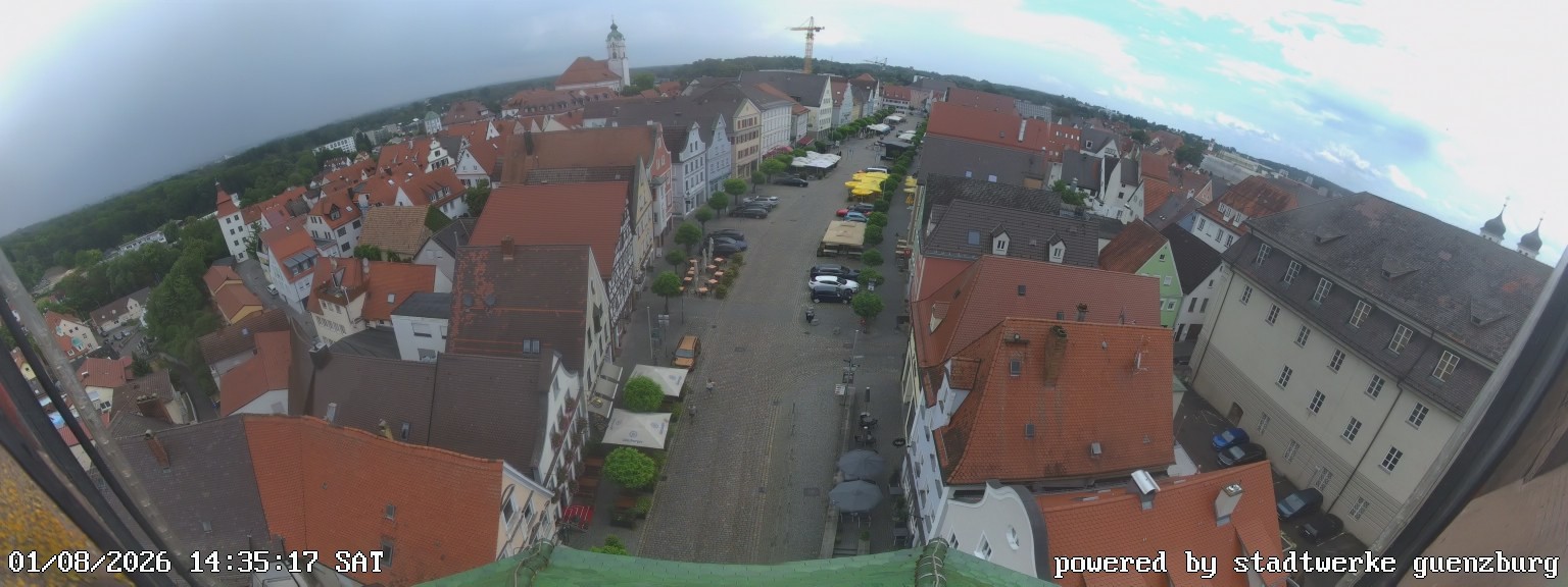 Archiv Foto Webcam Günzburg Marktplatz