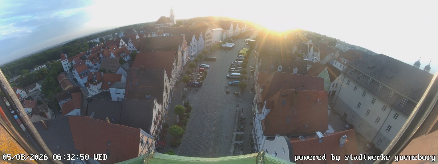 Archived image Webcam Günzburg Town Square