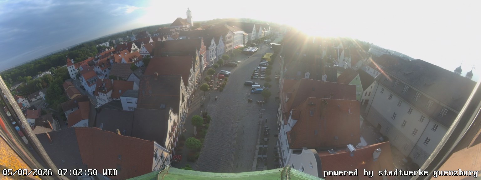 Archived image Webcam Günzburg Town Square