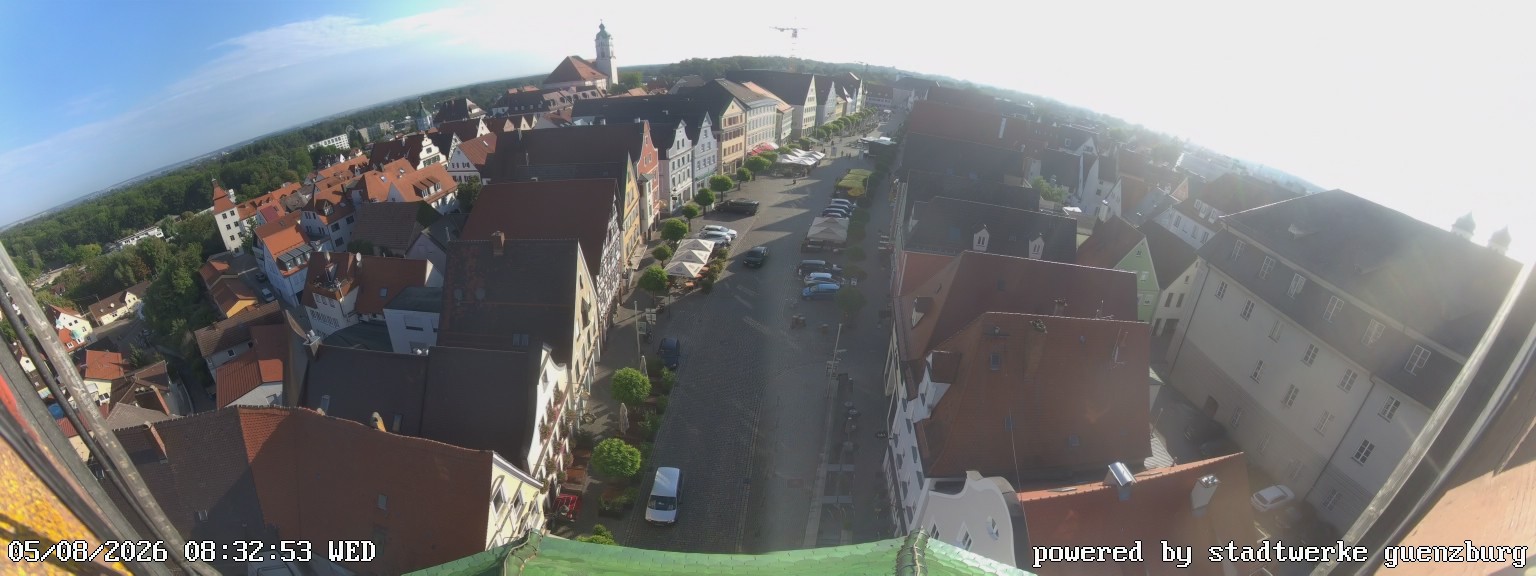 Archived image Webcam Günzburg Town Square