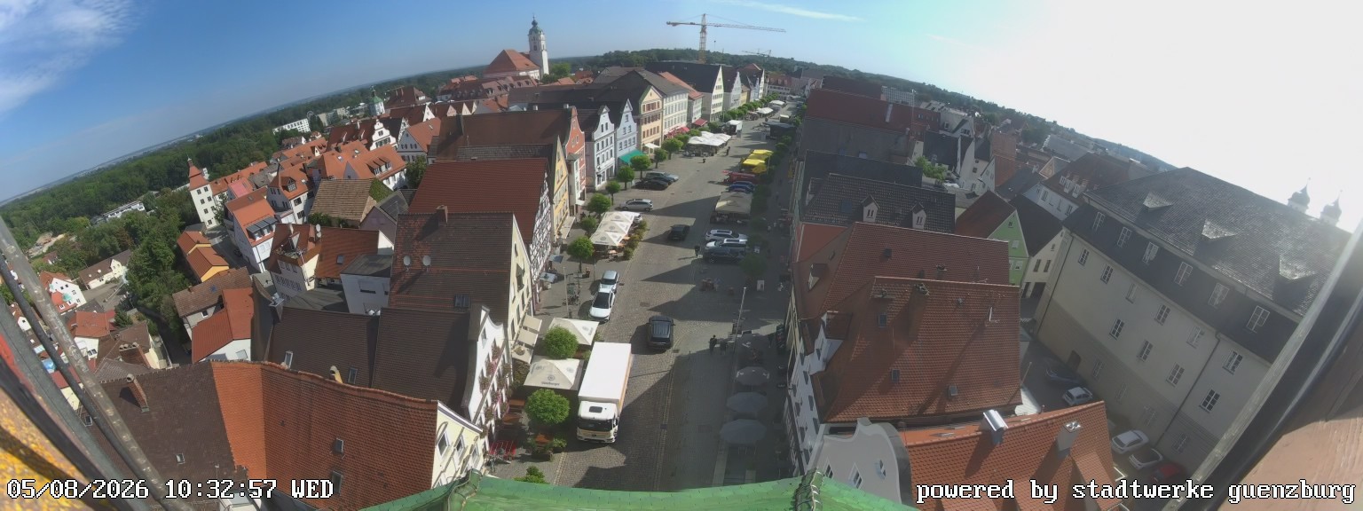 Archived image Webcam Günzburg Town Square