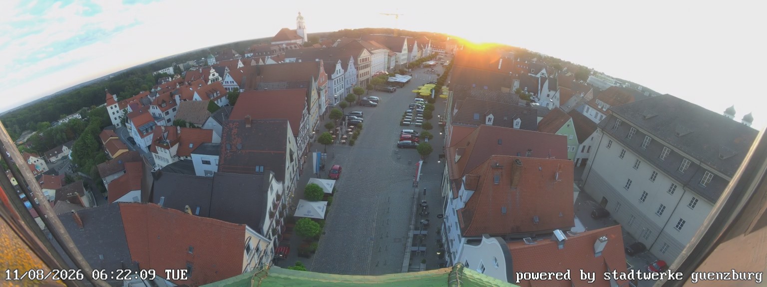 Archiv Foto Webcam Günzburg Marktplatz