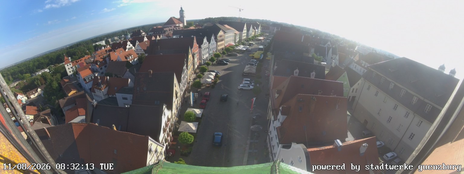 Archiv Foto Webcam Günzburg Marktplatz