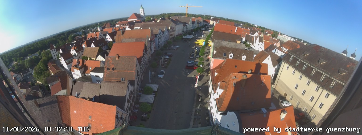 Archiv Foto Webcam Günzburg Marktplatz